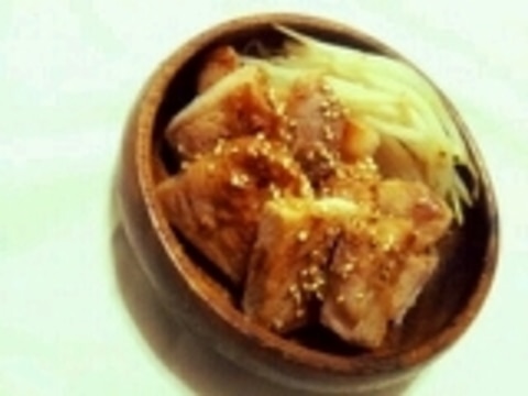 厚切り豚のしょうが焼き 甘酒使用 柔らか肉に変身